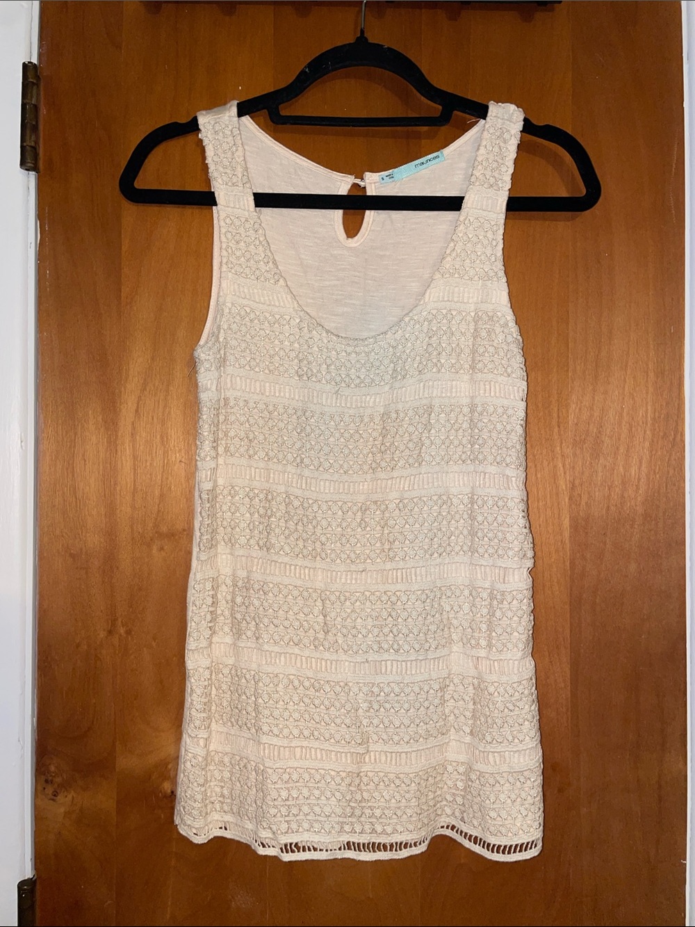 Maurices Cream Crochet Tank Top